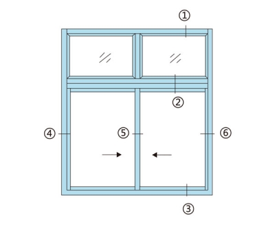 上海90係列推拉窗（安全密封A型）